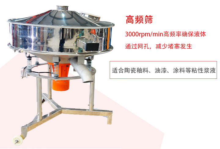 該產(chǎn)品是針對漿液過濾設(shè)計的一種高頻篩分機。