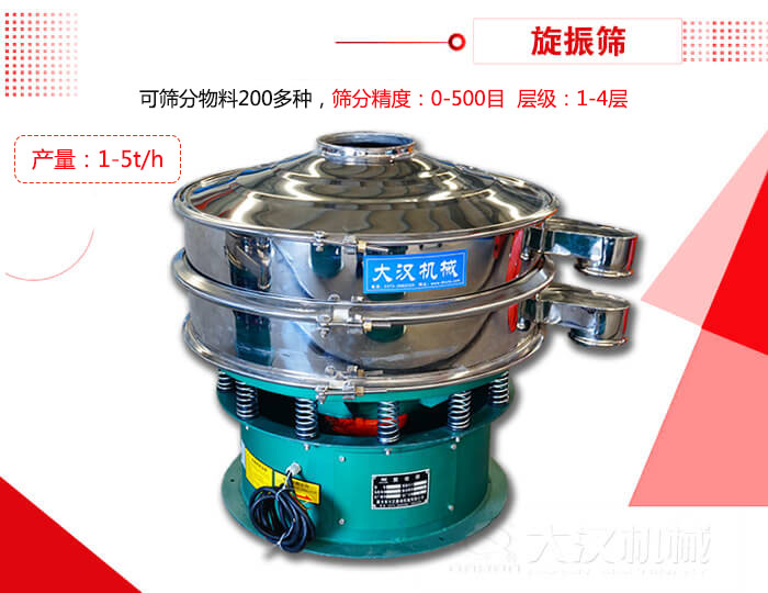 旋振篩可以特殊定制有：材質(zhì)方面包括：碳鋼，不銹鋼，全不銹鋼層級方面包括：單層，雙層，三層，四層等